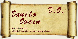 Danilo Ovcin vizit kartica